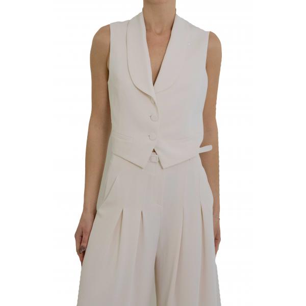 Gilet con rever e bottoni rivestiti Imperial